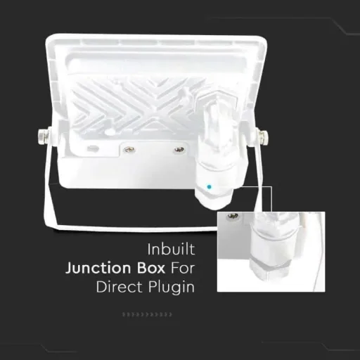 VT-128S LED-Flutlicht mit Sensor - 20 W - 1510 Lm - 3000K - Weiß
