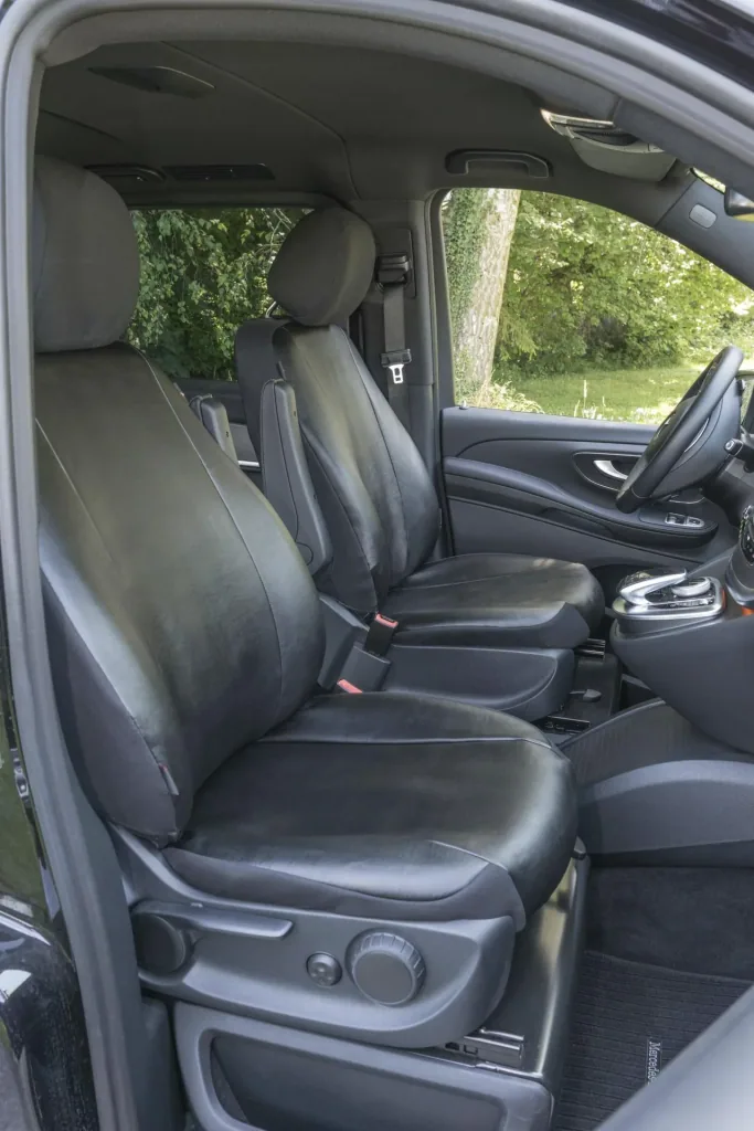 Passform Sitzbezüge - Kunstleder Mercedes V-Klasse 447 für Einzelsitz Beifahrer mit Armlehne innen ab BJ 06/2014 - heute