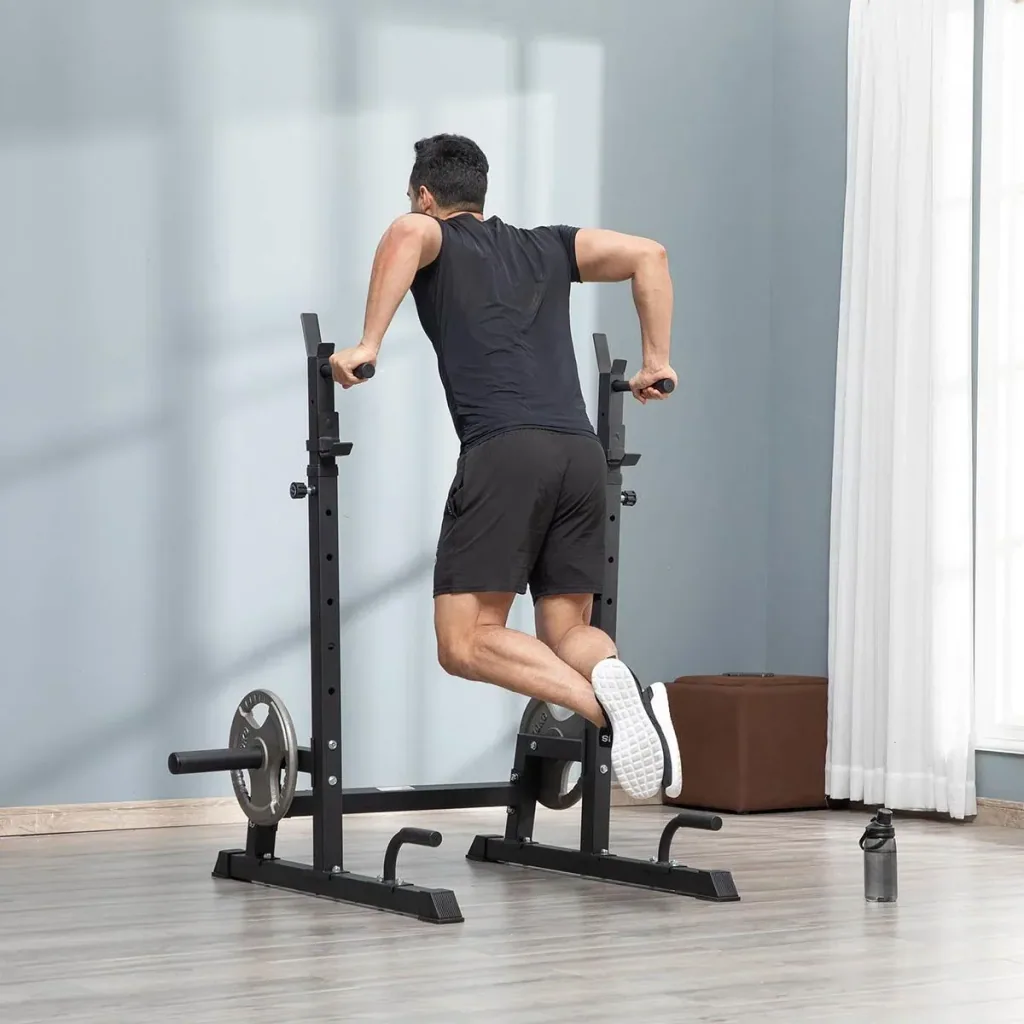 Hantelständer Multi-Funktions Langhantelablage Hantelablage höhenverstellbar Langhantel Krafttraining bis 150 kg belastb