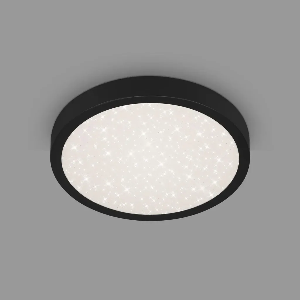 LED Außenleuchte mit Sternencover und schwarzem Metallrahmen, IP44, 18,5 Watt, 2.000 lm, 4.000 K