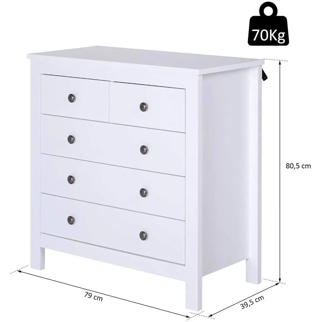 Kommode mit 5 Schubladen
