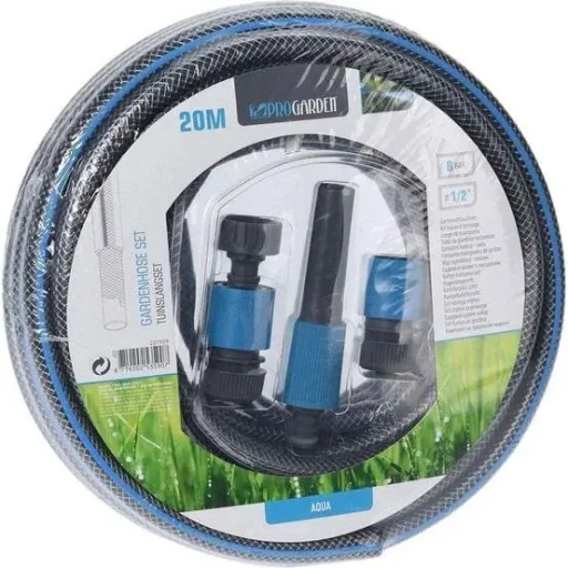 ProGarden Gartenschlauch 20m mit 4-teiligem Düsensatz