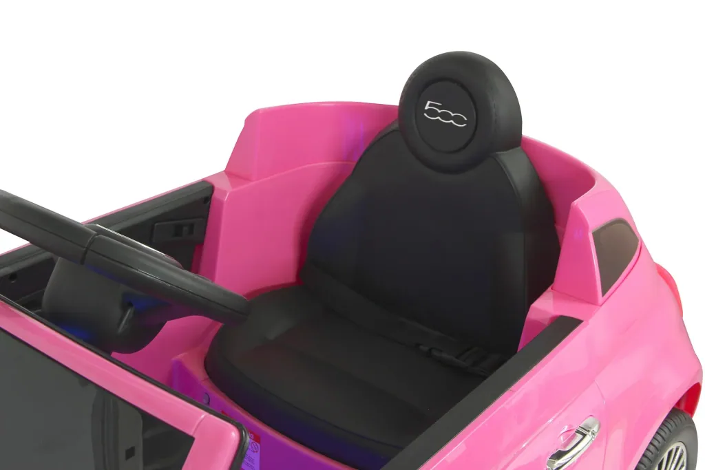 Ride-on Fiat 500 für Kinder, 12 Volt, Pink