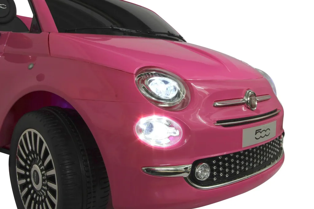 Ride-on Fiat 500 für Kinder, 12 Volt, Pink