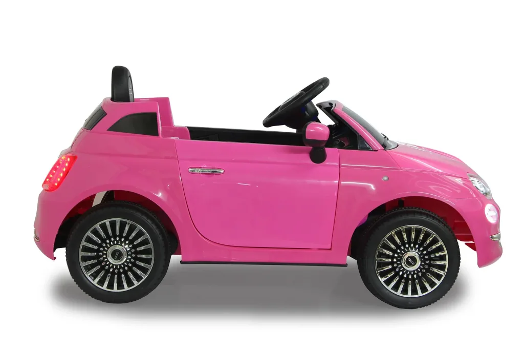 Ride-on Fiat 500 für Kinder, 12 Volt, Pink