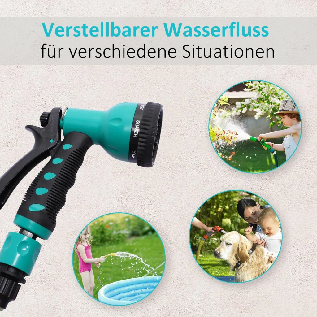 Schlauchtrommel Wandschlauchbox 180° schwenkbar Frostschutz -5 45 °C Kunststoff Grün + Schwarz 10 m