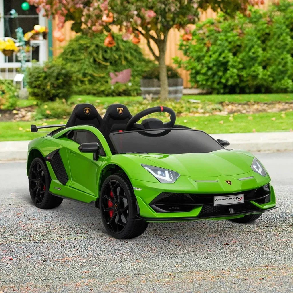Elektroauto Lamborghini SVJ lizenziert Kinderfahrzeug Kinderauto für 3-8 Jahre mit Fernsteuerung MP3/USB Licht Musik Kun