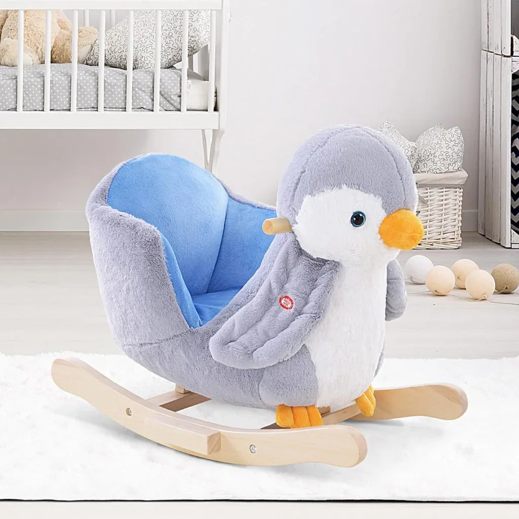 Schaukelpinguin grau/weiß