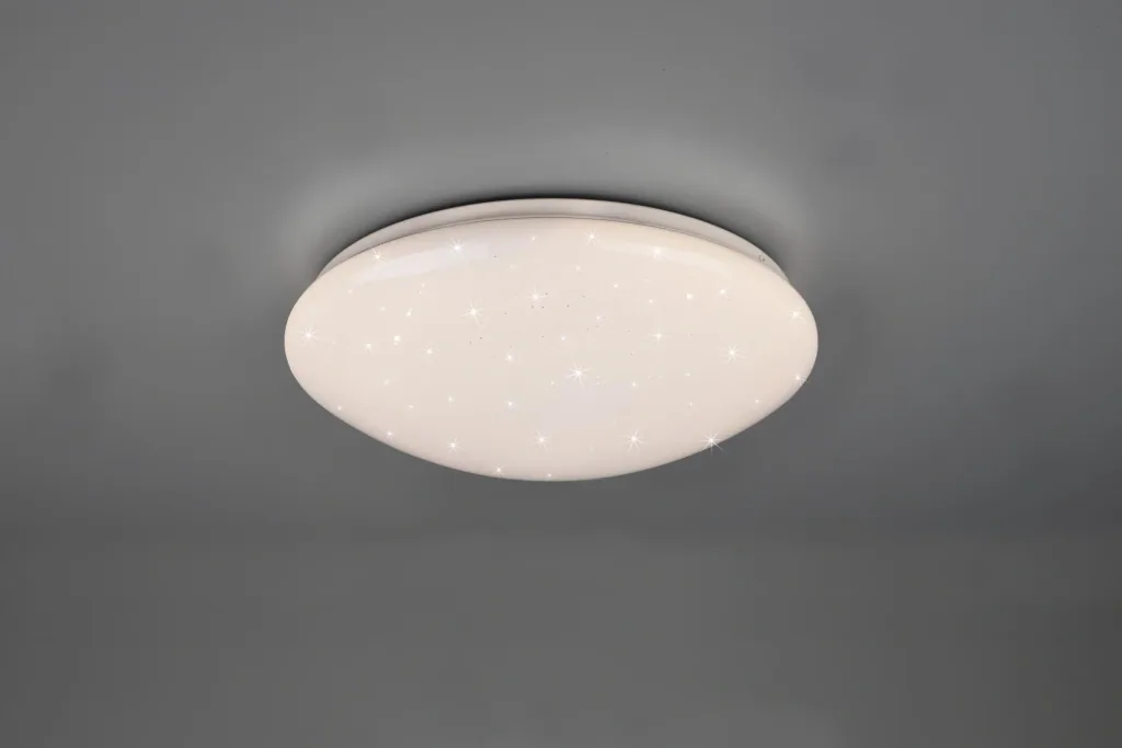 LED-Deckenleuchte LUKIDA, 18 W, 3000-6000K, 2000 lm, D.38xH.10,5cm, dimmbar, Fernbedienung, Farbe weiß