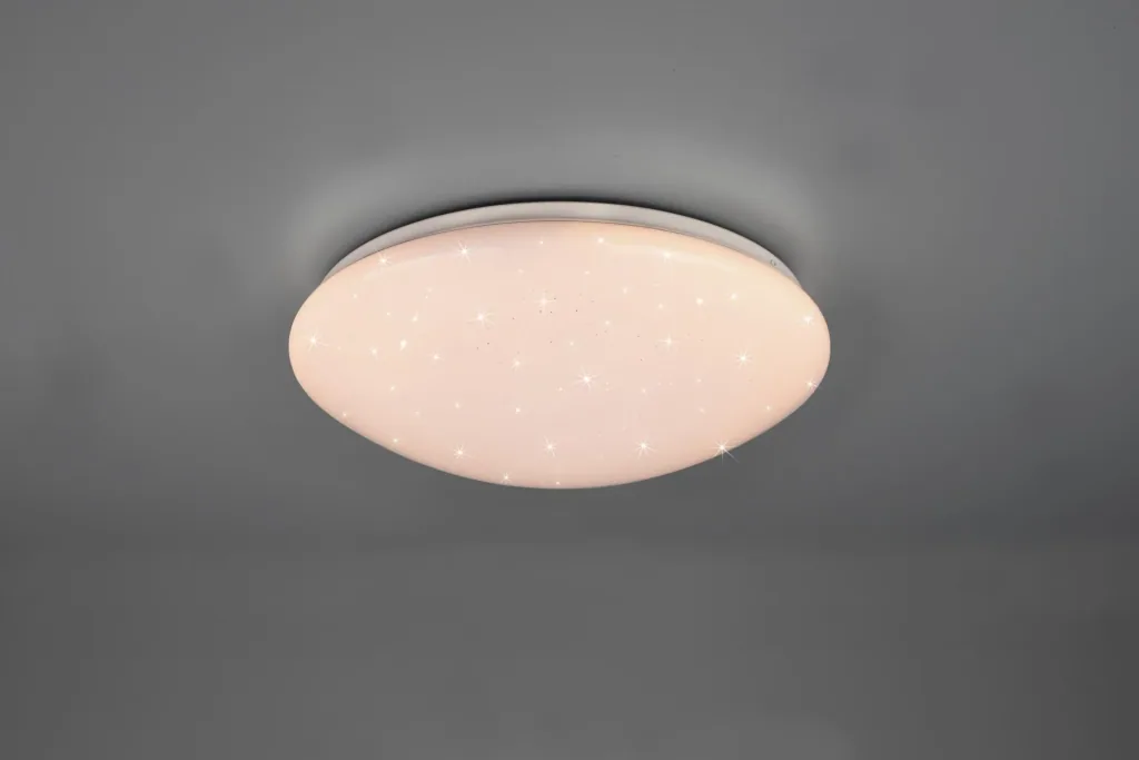 LED-Deckenleuchte LUKIDA, 18 W, 3000-6000K, 2000 lm, D.38xH.10,5cm, dimmbar, Fernbedienung, Farbe weiß