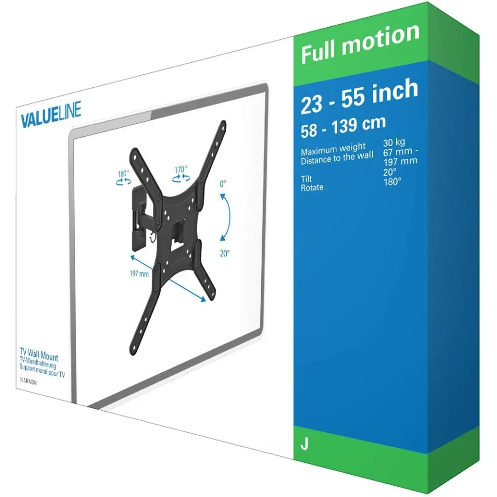 TV-Wandhalterung vollbeweglich 23 - 55 " 30 kg