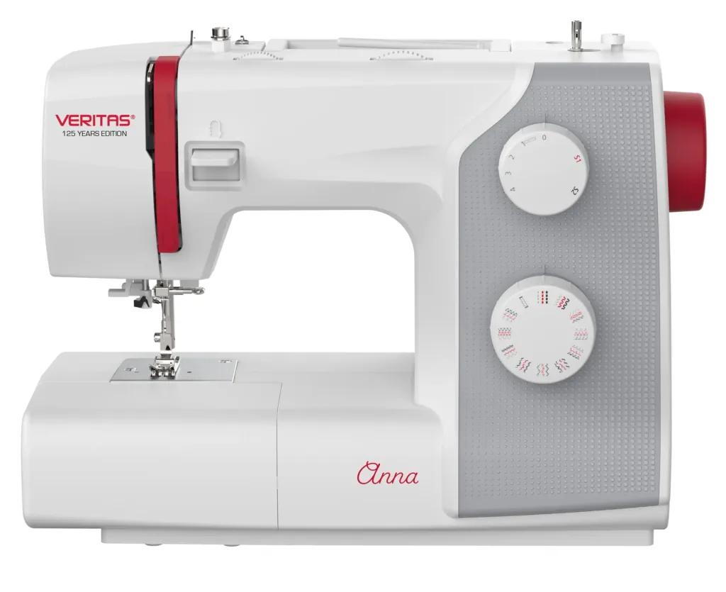 Nähmaschine „Anna“ 1-Stufen-Knopflochautomatik, 32 Stichprogramme