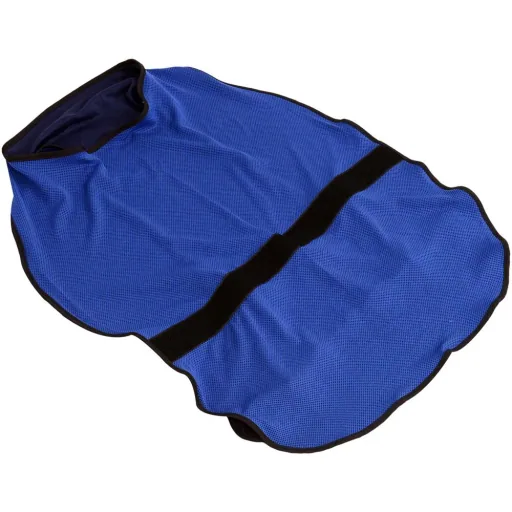 Hunde Kühlweste Kühljacke Cooling Vest schnelle Abkühlung Polyester Blau Ø40 x 46 cm
