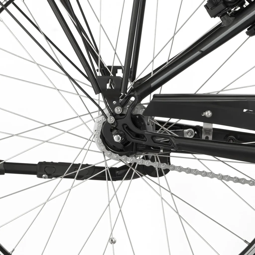Unisex E-Bike City, 28 Zoll, Rahmengröße 41cm, 7-Gang Nabenschaltung, schwarz matt, CITA 4.1i
