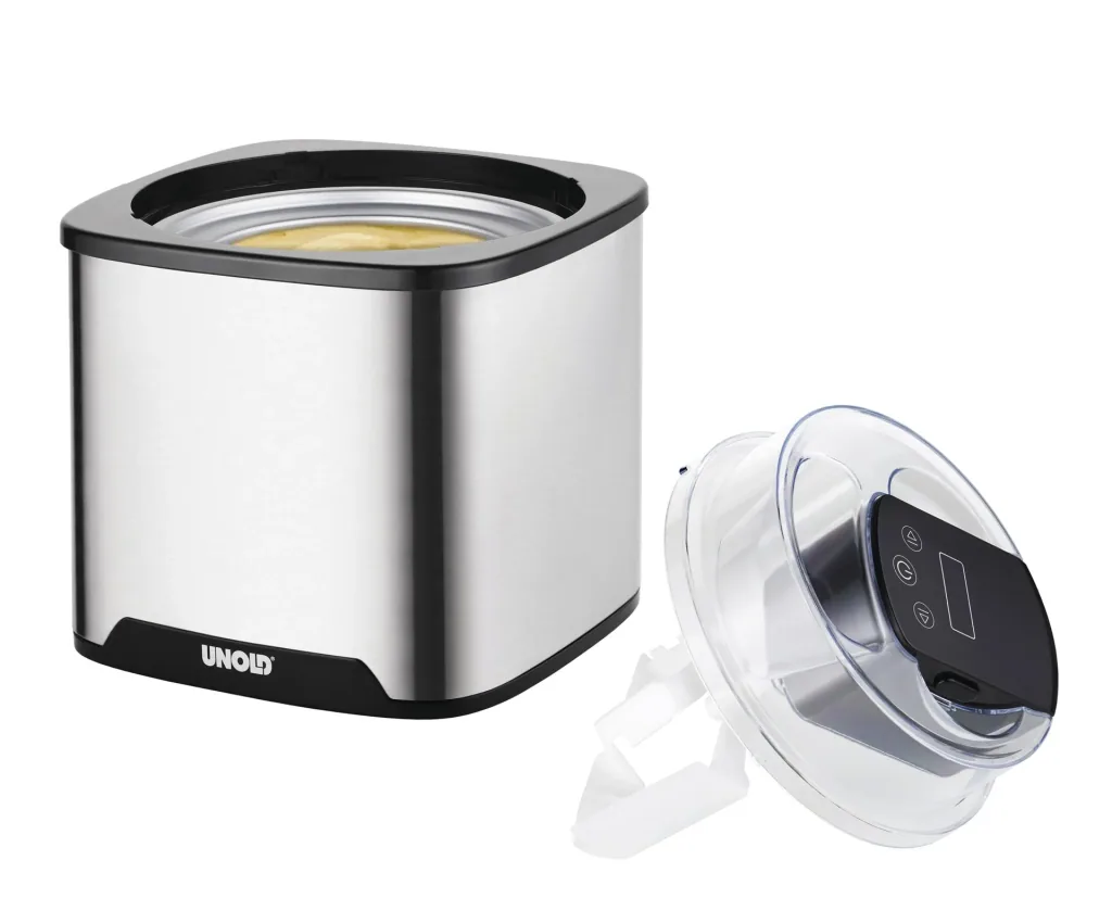 Eismaschine Gelato 1,5 Liter Inhalt, Edelstahl