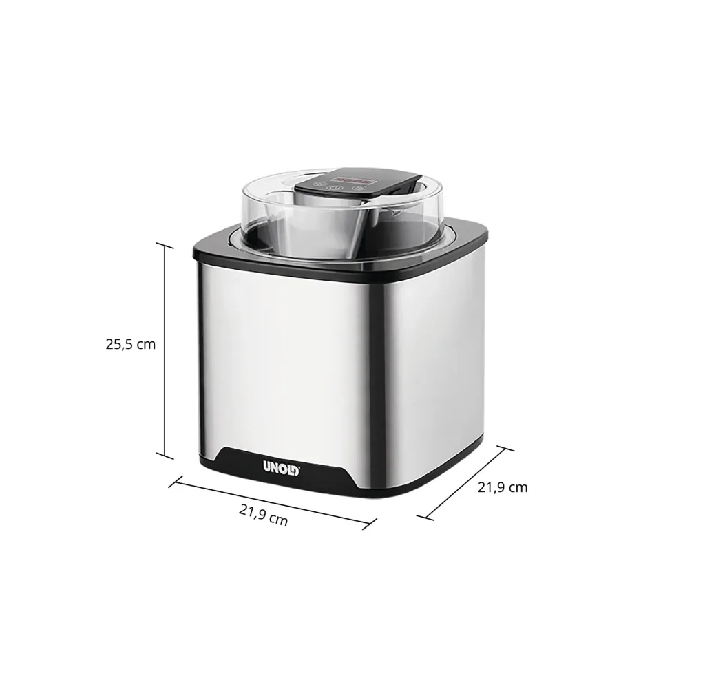 Eismaschine Gelato 1,5 Liter Inhalt, Edelstahl