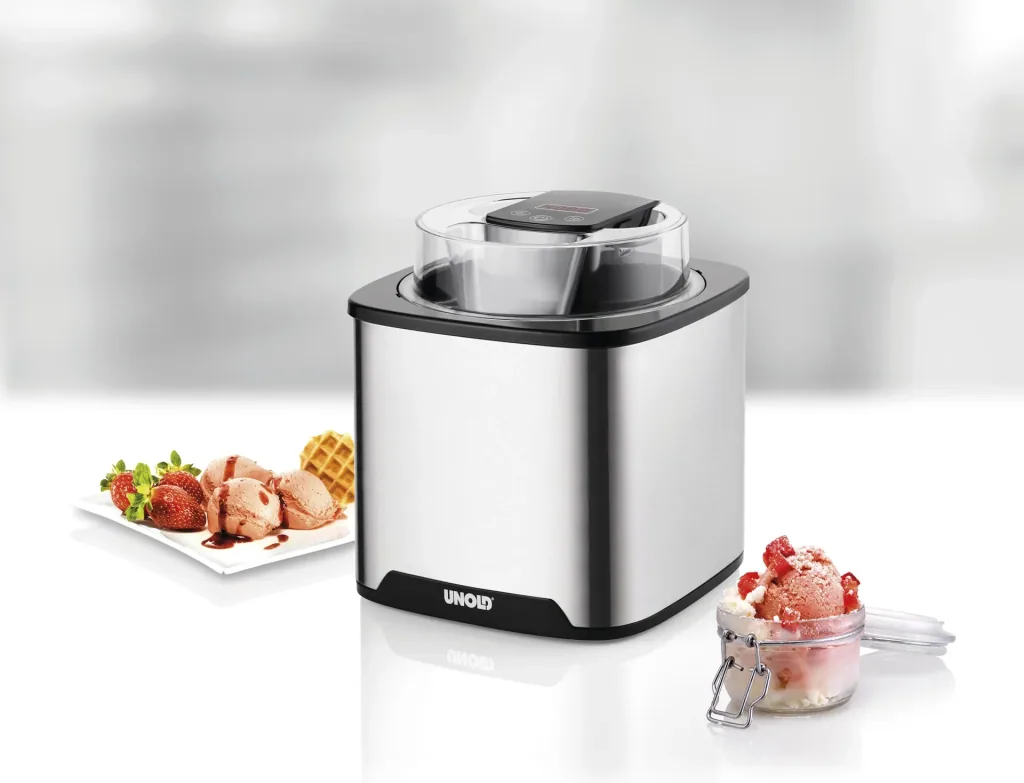 Eismaschine Gelato 1,5 Liter Inhalt, Edelstahl