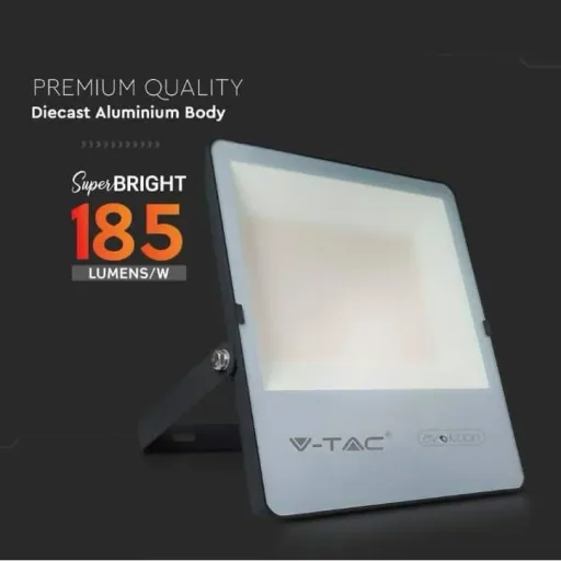VT-150185 LED-Flutlicht - 150 W - 23600 Lm - 4000K - Schwarz - Extra effizient