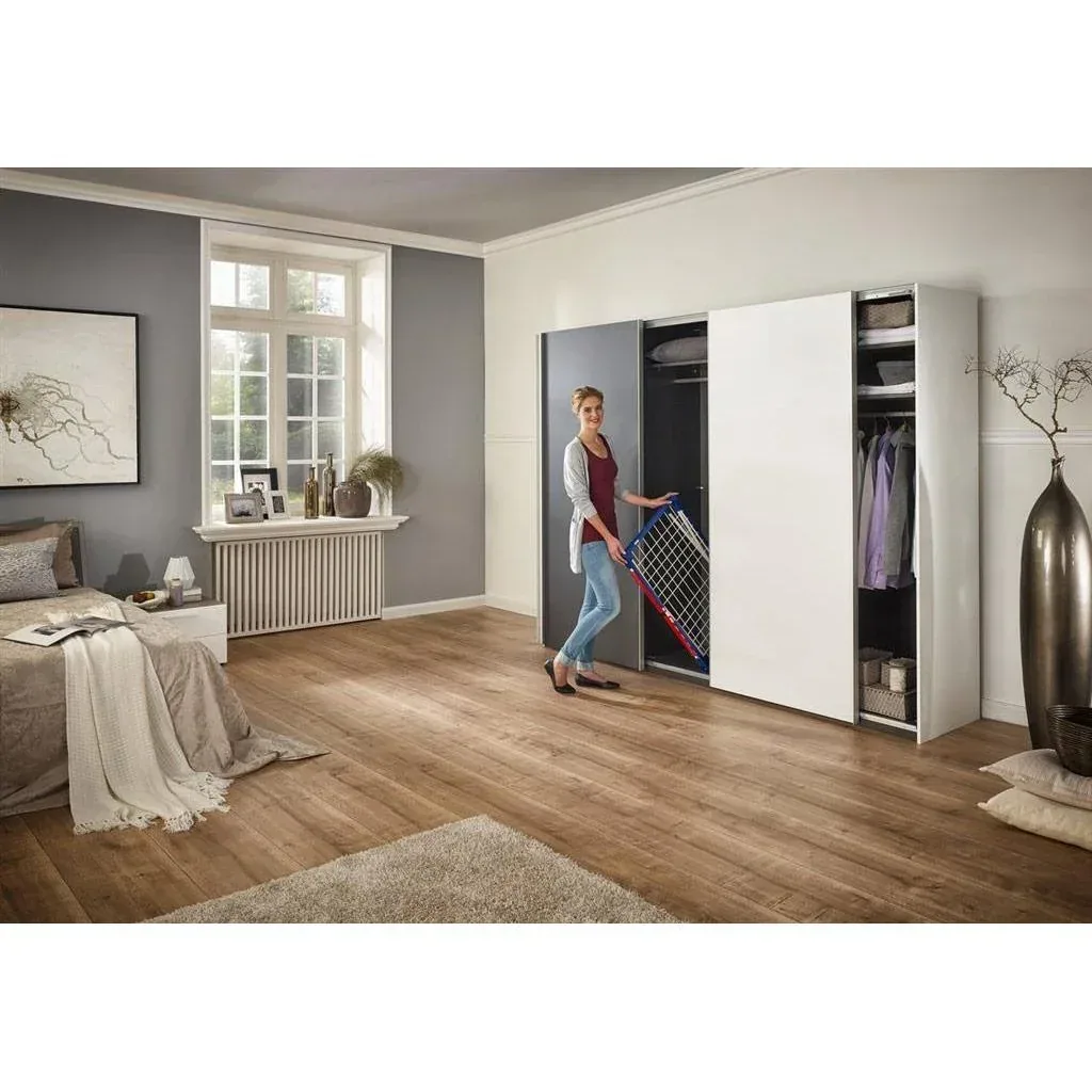 Zusammenklappbarer Wäscheständer - 55x157x87cm - 15 Meter Trockenlänge - Pegasus 150 Solid Slim