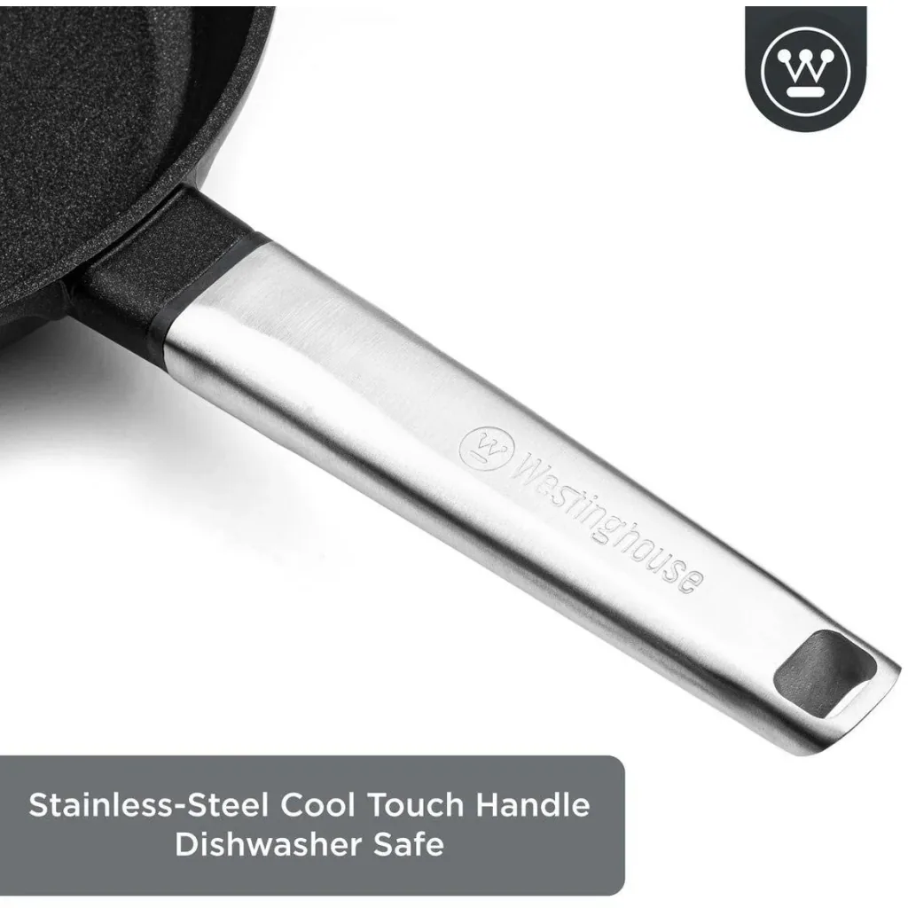 NL Performance Series Topfset - Stielkasserolle 18 cm + Grillpfanne 28 cm - Schwarz