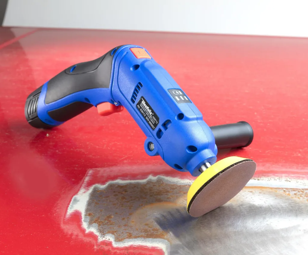 10,8 Volt Akku Poliermaschine Rotation - inklusive Zuberhör und Tasche