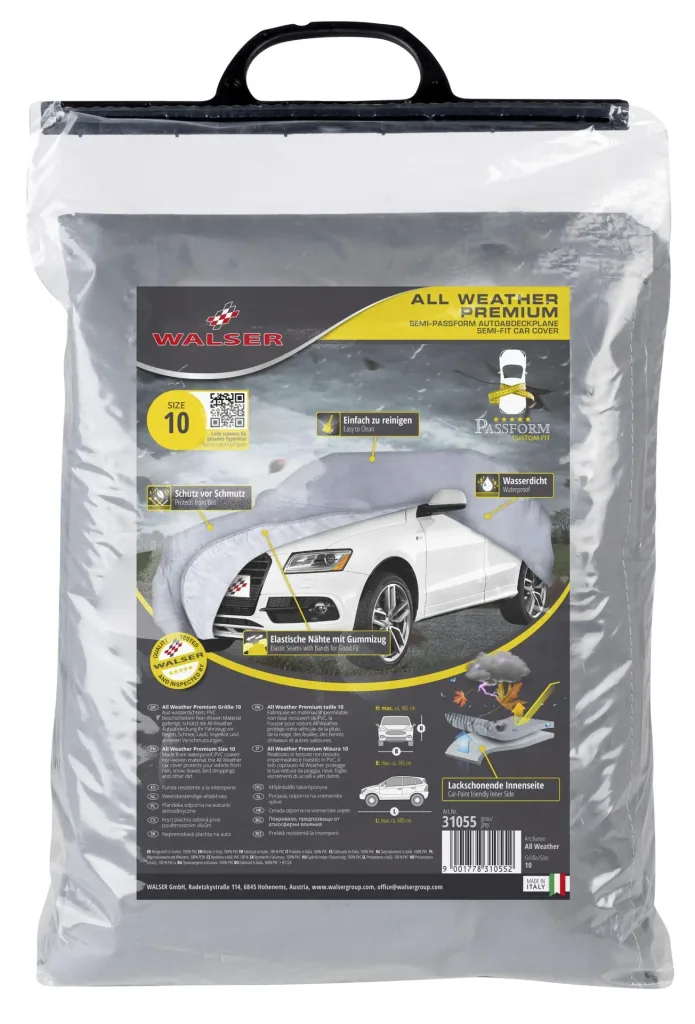 Autoabdeckplane all weather - Größe 10 - 485x195x185cm - PVC beschichtet