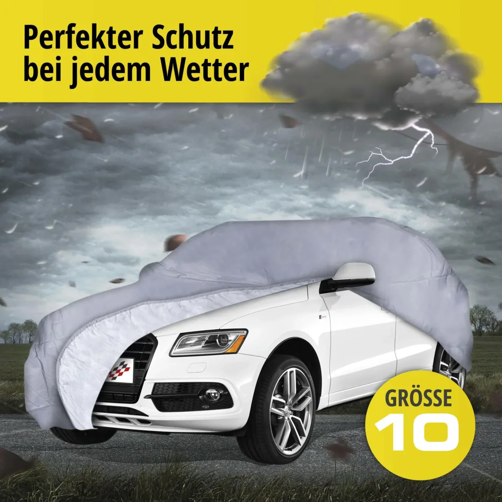 Autoabdeckplane all weather - Größe 10 - 485x195x185cm - PVC beschichtet