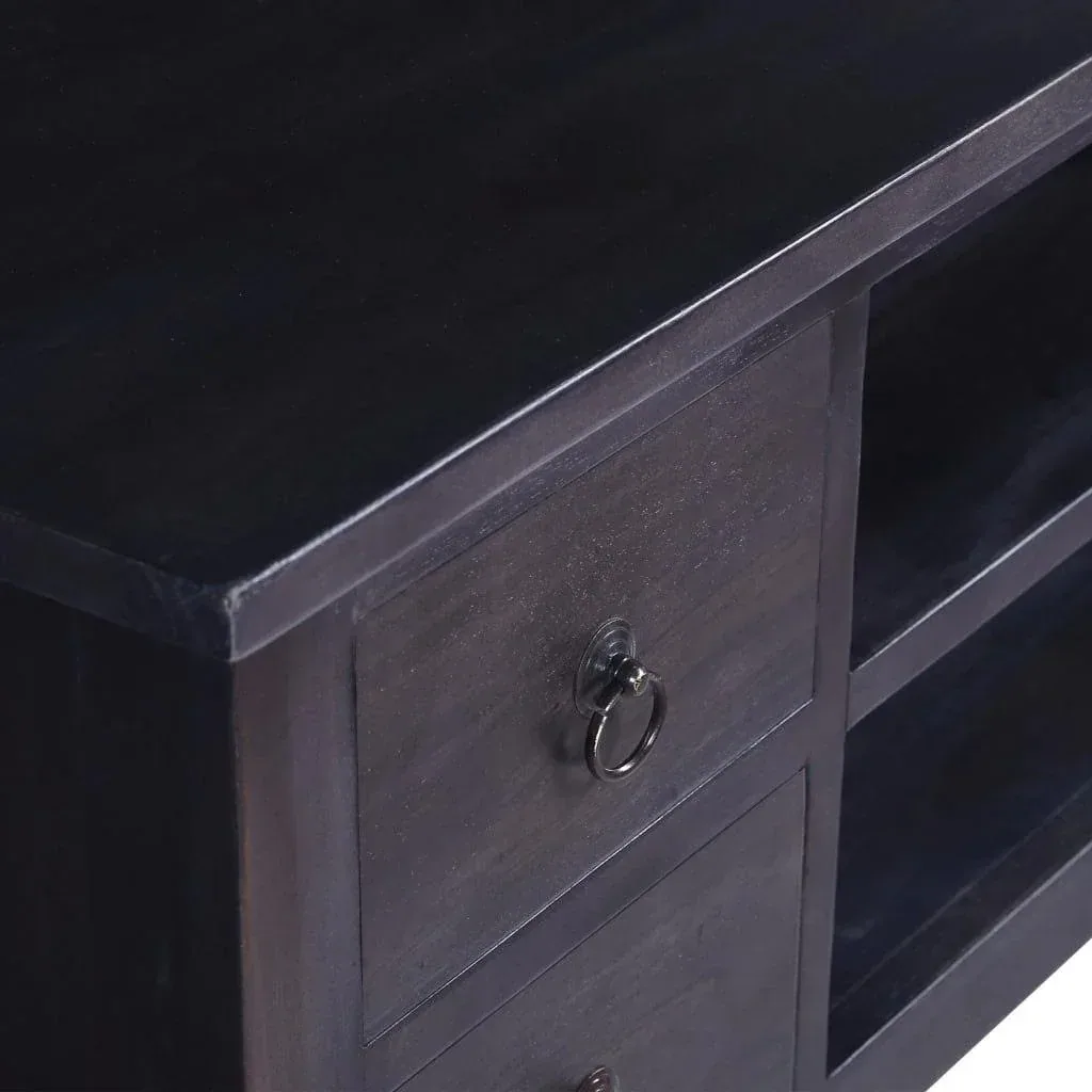 TV-Schrank 100x40x45 cm massiv Mahagoni hell kaffeefarben
