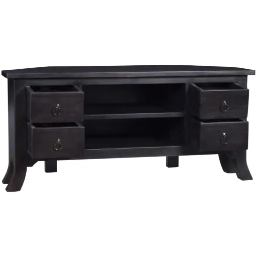 TV-Schrank 100x40x45 cm massiv Mahagoni hell kaffeefarben