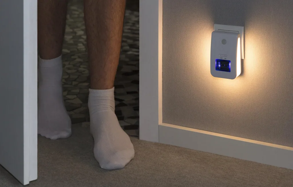 Luftreiniger mit Nachtlichtfunktion und Fernbedienung