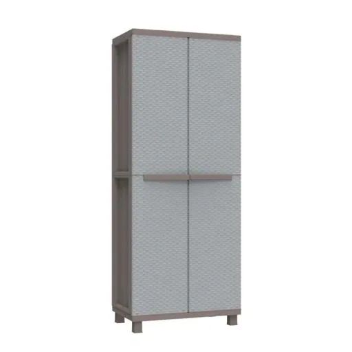Kunststoff-Spindschrank J-Rattan 368 für den wettergeschützten Außen- und Innenbereich