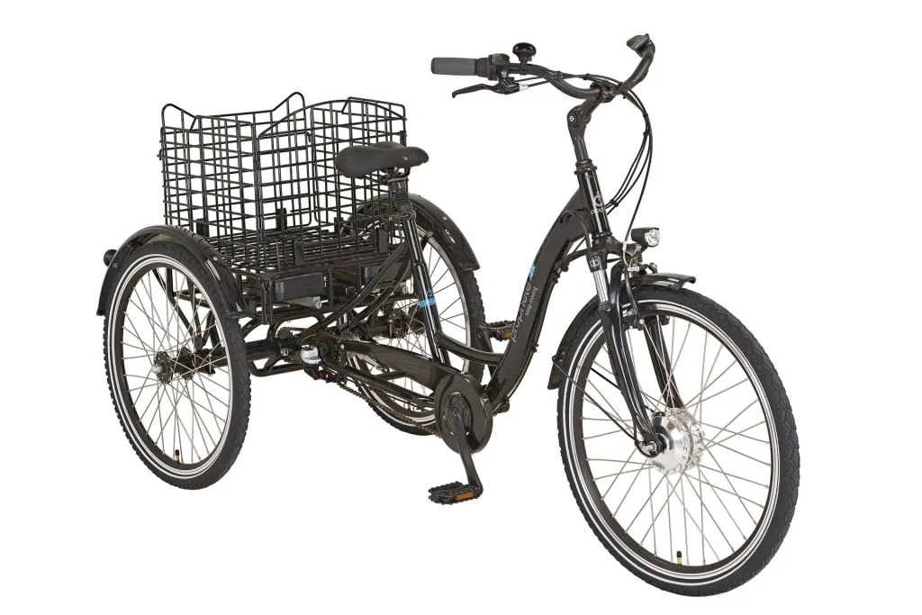 E-Bike-Dreirad, 24/26 Zoll, Rahmenhöhe 46 cm, 3-Gang Nabenschaltung, schwarz, CARGO 3R 20.ESL.10