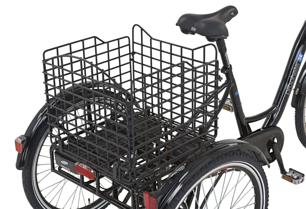 E-Bike-Dreirad, 24/26 Zoll, Rahmenhöhe 46 cm, 3-Gang Nabenschaltung, schwarz, CARGO 3R 20.ESL.10