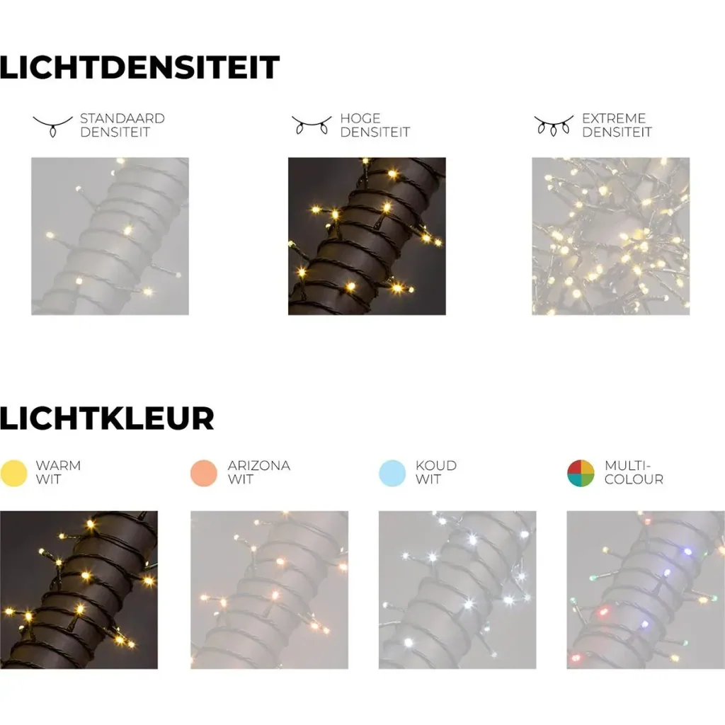 Vellight Weihnachtsbeleuchtung - 8m - 120 LEDs - Warmweiß - Innen und Außen