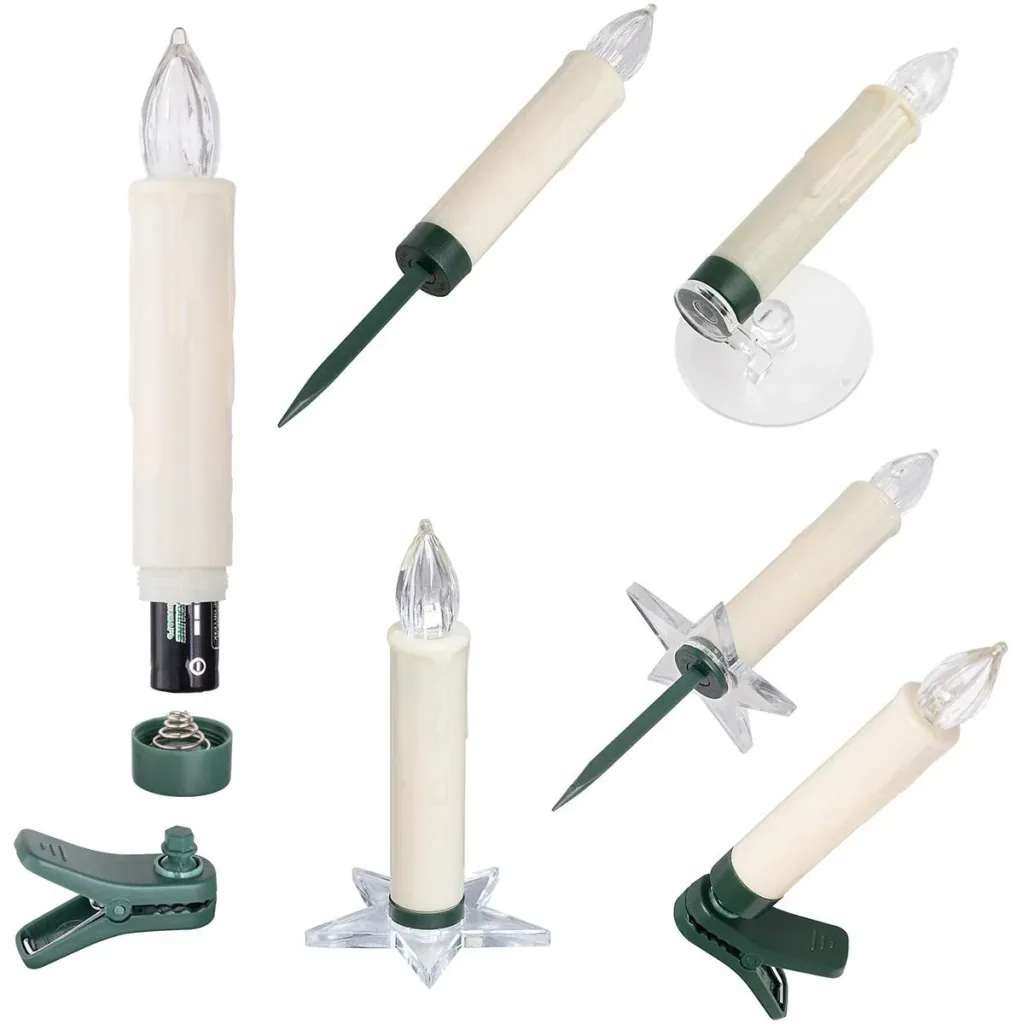 LED-Weihnachtsbaumlichter - Weihnachtsbaumschmuck - Set mit 30 farbigen Lichtern, ferngesteuert