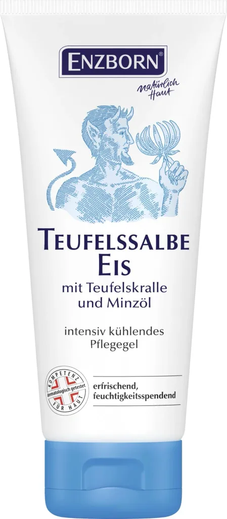 ENZBORN Teufelssalbe Eis – kühlendes Pflege-Gel mit Teufelskralle & Menthol, 100 ml Tube