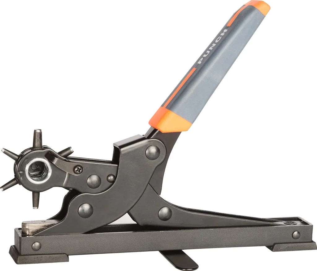 Revolverlochzange Standmodell 250 mm, Lochdurchmesser 2-2,5-3-3,5-4-4,5 mm