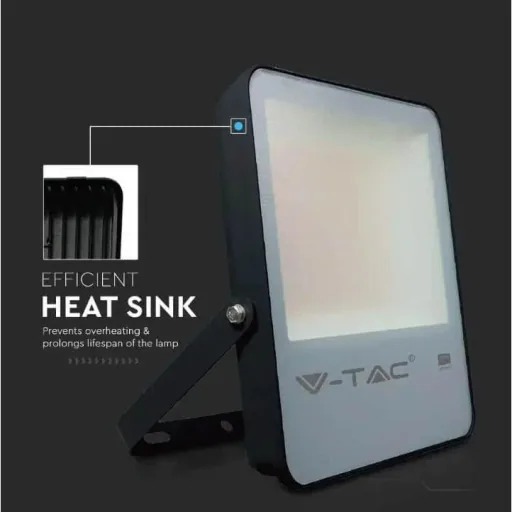 VT-32 LED-Flutlicht - 30 W - 4100 Lm - 6500K - schwarz - Extra effizient