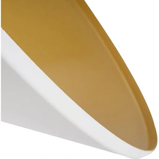 Hängeleuchte Deckenlampe Industrie Vintage E27 40 W Küche Bar Metall weiß ?37 x H14,5 cm (ohne Birne)