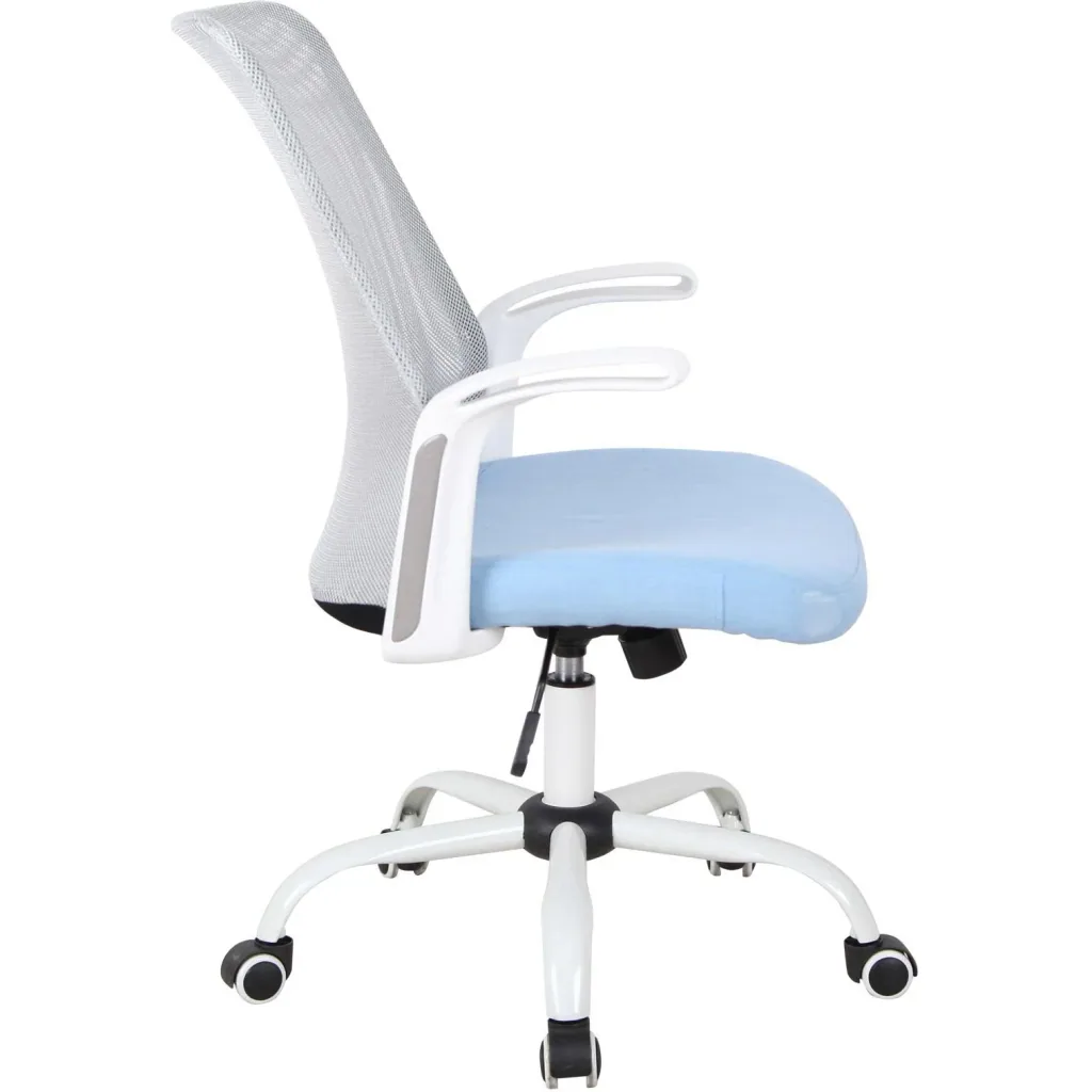 Bürostuhl Computerstuhl Drehstuhl Schreibtischstuhl höhenverstellbar Kunststoff Blau 63 x 61 x 93 101 cm