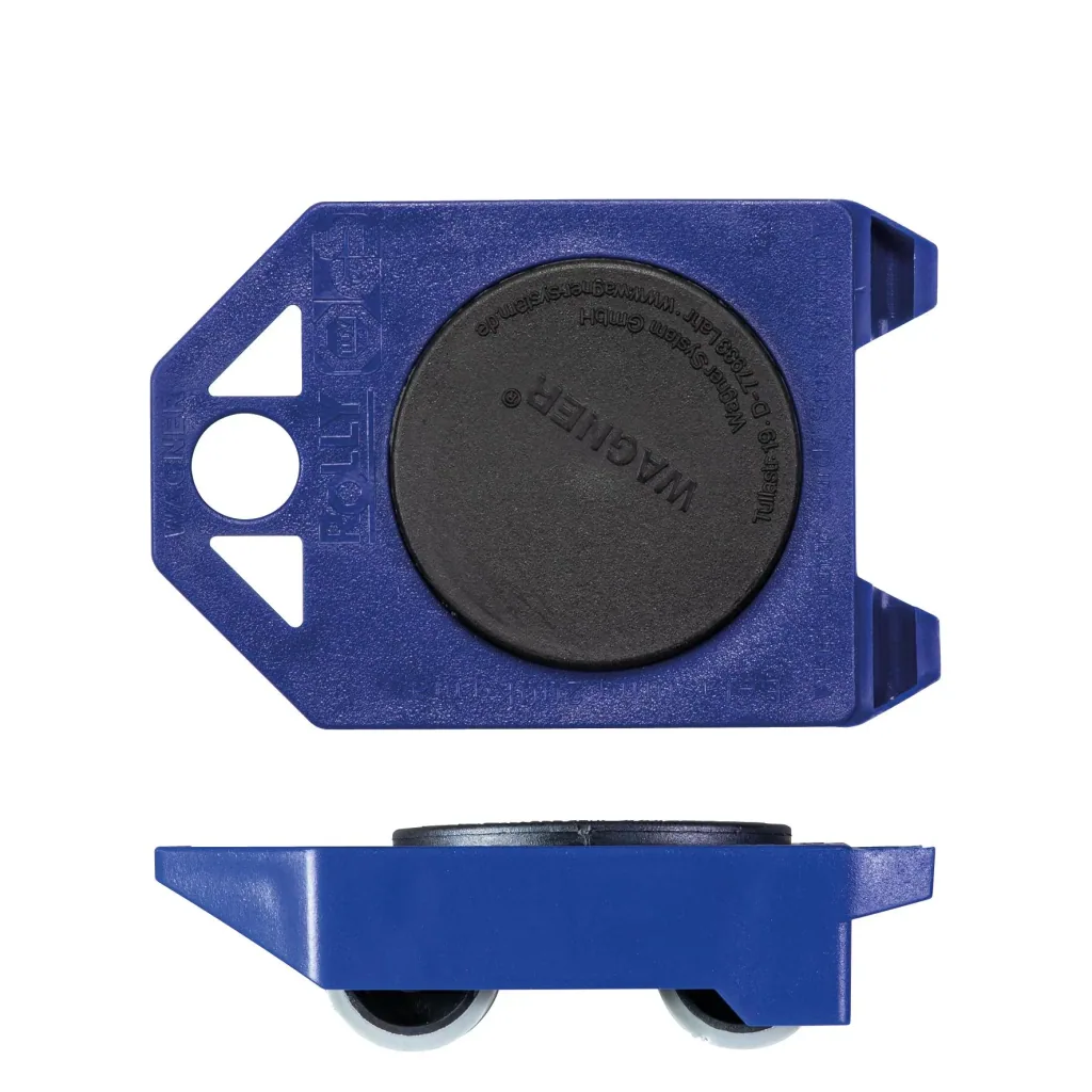 Transporthilfe MM 3171, 12 x 8 x 3,5 mm, softe Rollen Ø 30 mm, TÜV- & GS, kippsicher, Drehteller, Tragkraft 200 kg