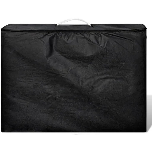 Klappbarer Massagetisch 3 Zonen mit Aluminiumrahmen (creme)