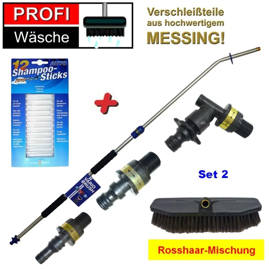 Waschset Profi f.Großfahrzeuge,gebogenes Endstück f.Dach/ Unterboden