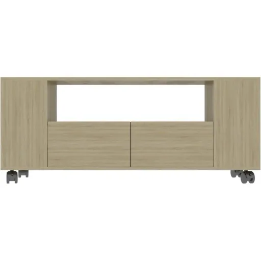 TV-Schrank 120x35x43 cm Spanplatte Eiche Sonoma