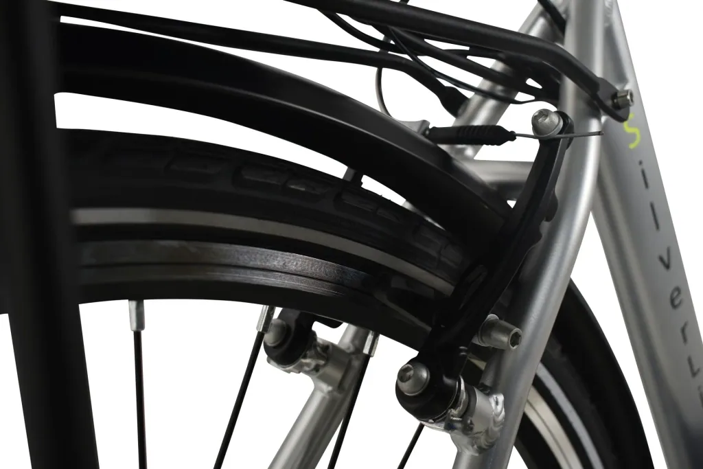 Unisex City-E-Bike, 28 Zoll, Rahmenhöhe 50 cm, 7 - Gang Nabenschaltung, silber, SilverLine, 10 Ah