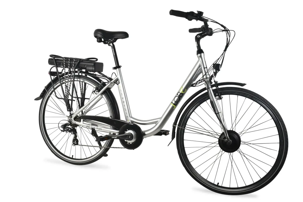 Unisex City-E-Bike, 28 Zoll, Rahmenhöhe 50 cm, 7 - Gang Nabenschaltung, silber, SilverLine, 10 Ah