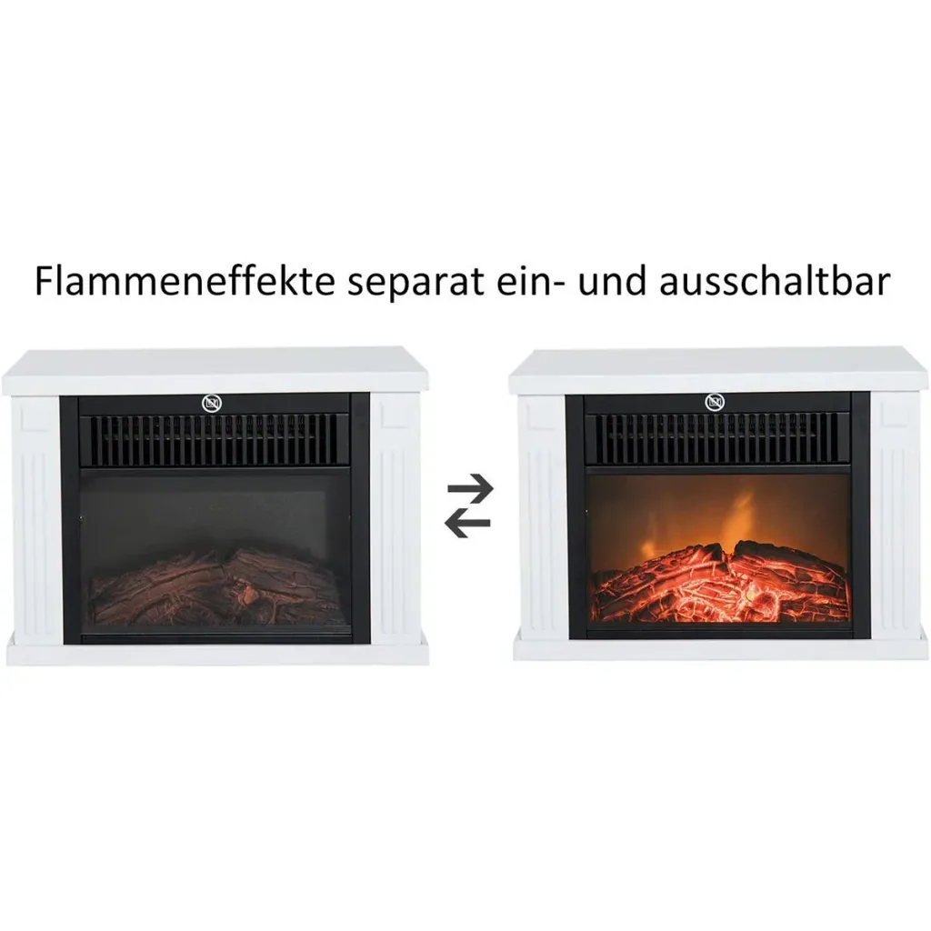 Elektrokamin Flammeneffekt und separat Heizfunktion