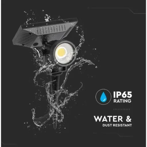 VT-952 Solarlampe mit Erdspieß - 3000K - IP65
