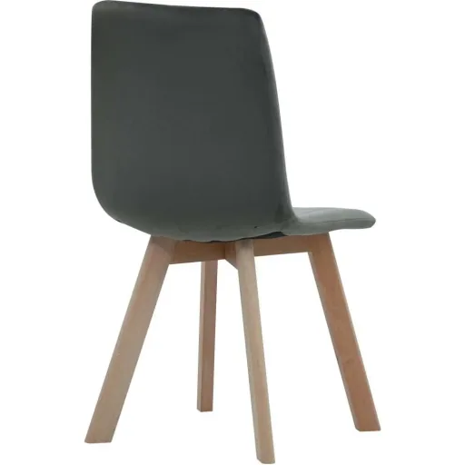 Esszimmerstühle 2 Stück Samt grau