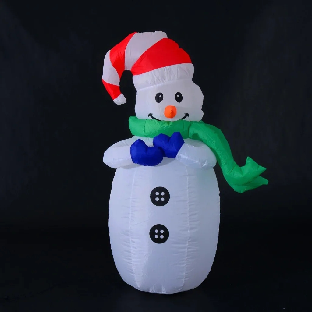 LED Schneemann aufblasbar Weihnachtsdeko beleuchtet